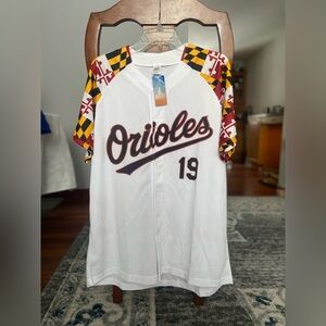 Baltimore Orioles Baseball Jersey with Colorful Sleeves